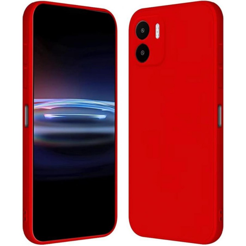 custodia in tpu per redmi a1 plus - a2 rossa