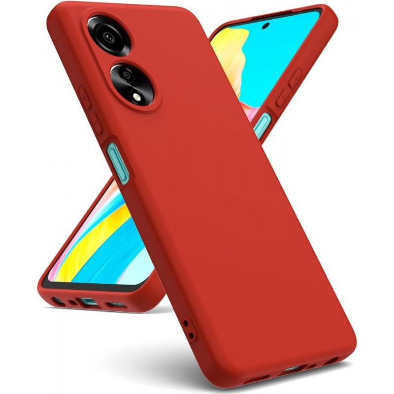 cover in silicone per oppo a38 4g rossa cover in silicone per oppo a38 4g rossa
