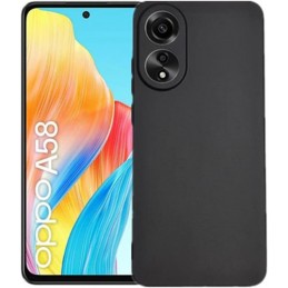 cover in silicone per oppo a58 4g nera