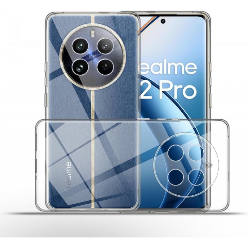 cover ralme 12 pro plus  trasparente