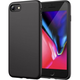 cover in silicone iphone 7/8/SE 2020 nera