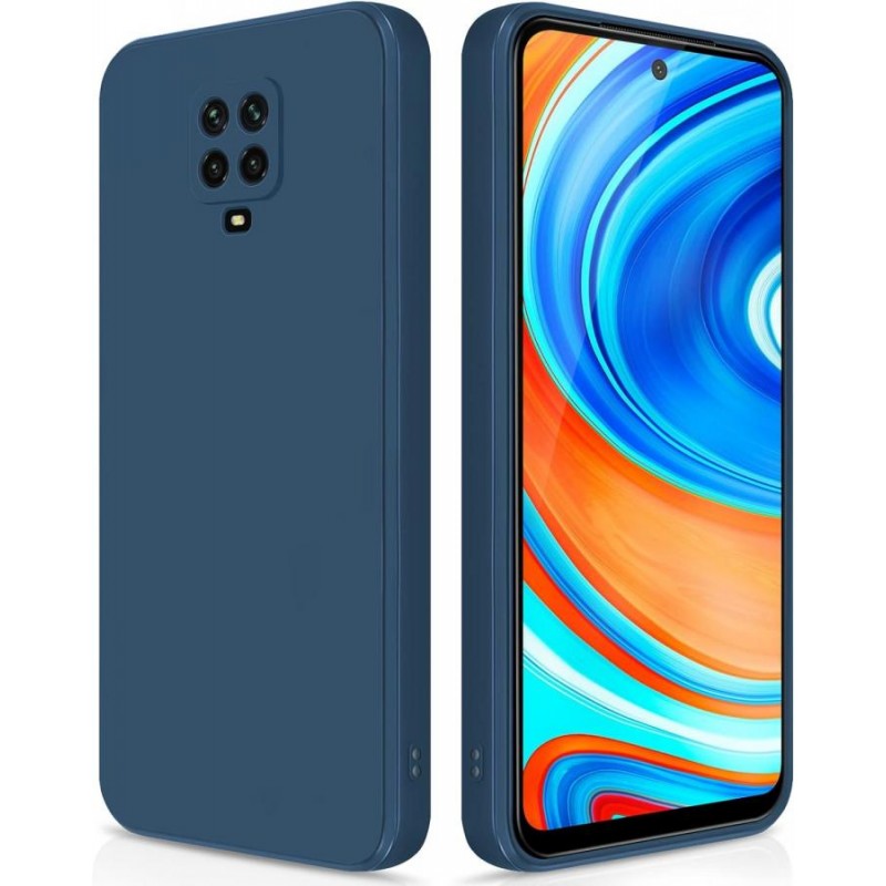 cover in silicone per xiaomi redmi note 9 blu