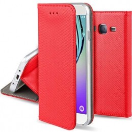 custodia book magnetica per motorola g52 rossa