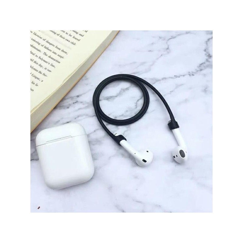 laccio porta airpods  universale da collo nero
