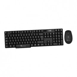 techmade Combo tastiera + Mouse wireless nera
