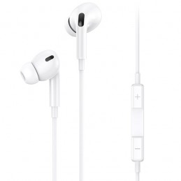 auricolare usams lighting con controllo volume capsule bianco