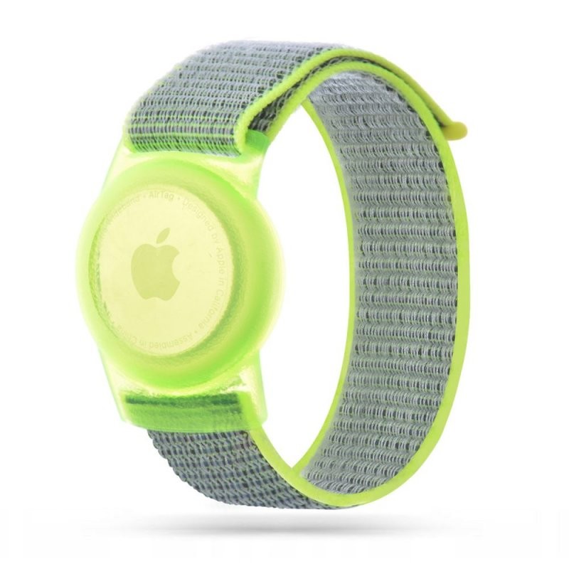 braccialetto kids porta airtag lime
