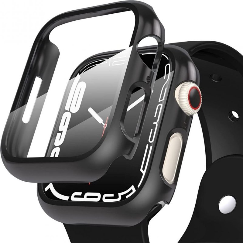 bumper protettivo360° apple watch SERIE 7 / 8 41mm nerocinturino non incluso
