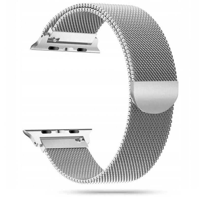 cinturino apple watch  4 / 5 / 6 / 7 / 8 / 9 / SE (38 / 40 / 41 MM) silver