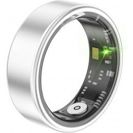 Smart ring anello in acciaio 64,6 mm #11  IP68 G-sensor silver