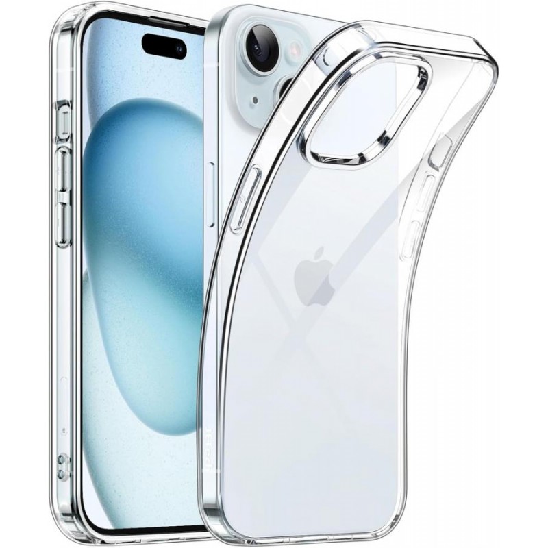 cover  silicone iphone 15 plus trasparente