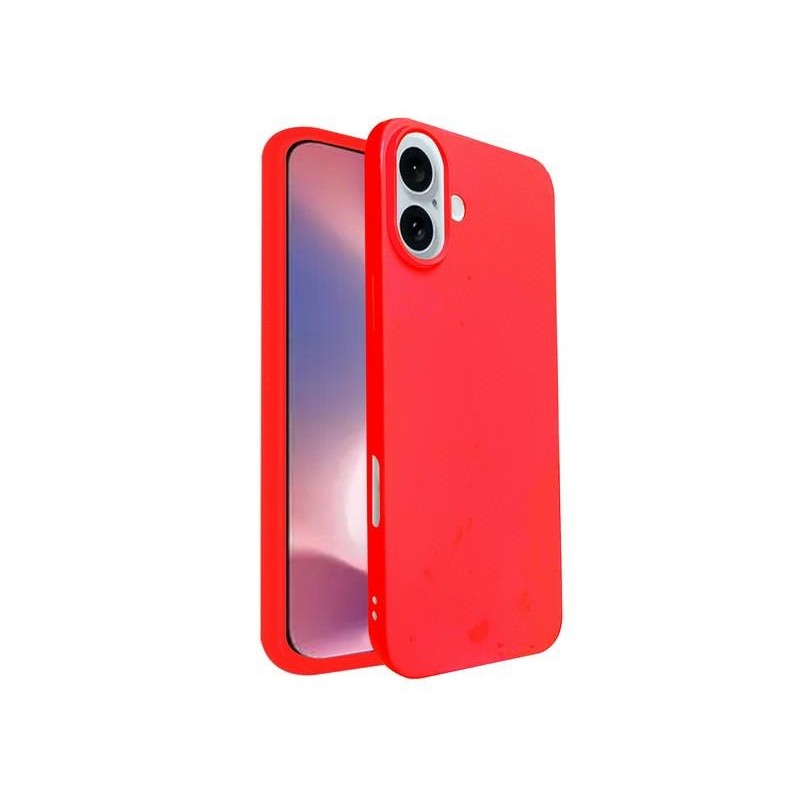 cover  silicone iphone 16 plus rossa