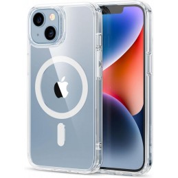 cover iphone 14 plus bicomponente trasparente  compatibile magsafe