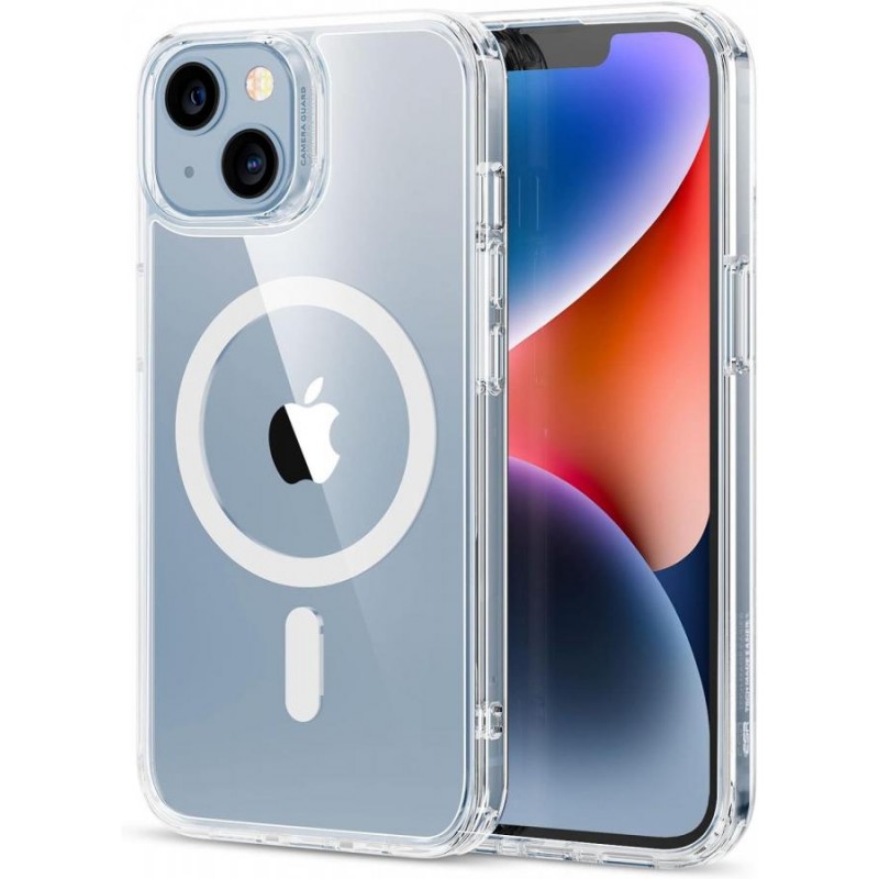 cover iphone 14 plus bicomponente trasparente  compatibile magsafe
