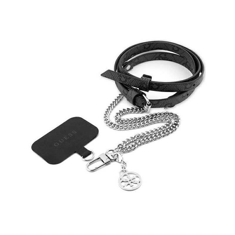 laccio da collo portatelefono guess universale grey laccio da collo portatelefono guess universale grey