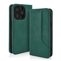 book a05 con porta carte di credito chiusura magnetica verde