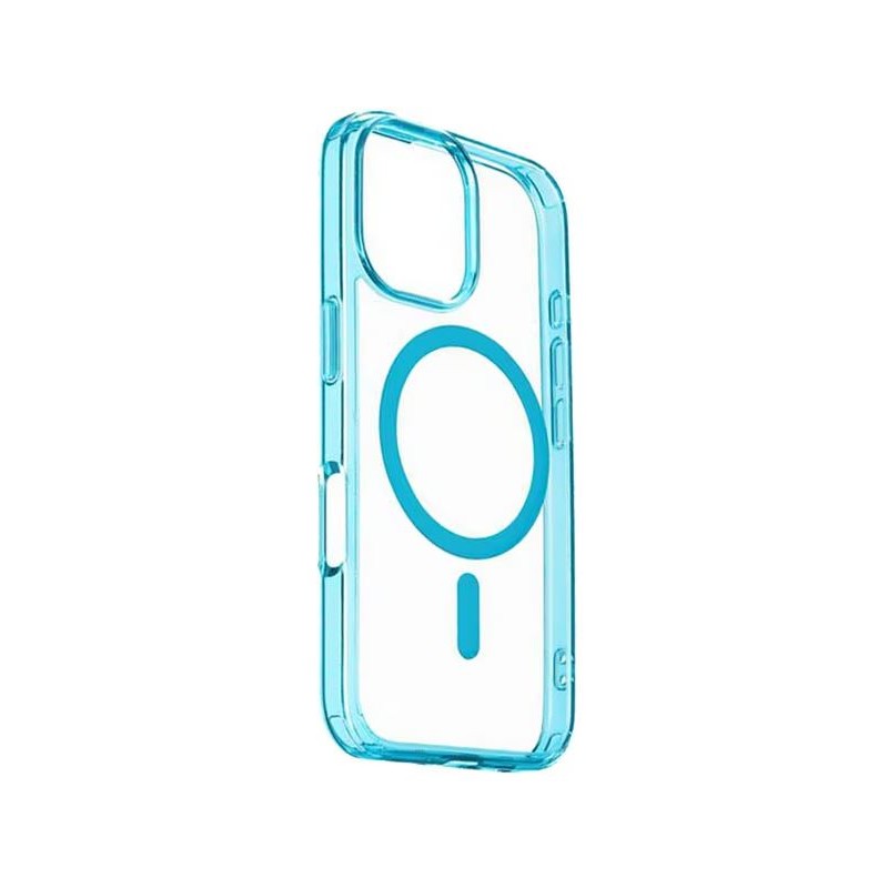 cover iphone 16 pro max azzurro - trasparente magsafe cover iphone 16 pro max azzurro - trasparente magsafe
