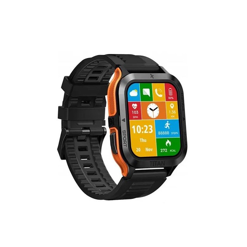 orologio maxcom fw65 titan pro orange ip 69 ampio display a colori da 1,7 hd, pressione arteriosa e risposte alle chiamate, noti orologio maxcom fw65 titan pro orange ip 69 ampio display a colori da 1,7 hd, pressione arteriosa e risposte alle chiamate, noti