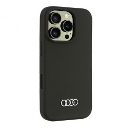cover audi iphone 16 pro max silicone nera