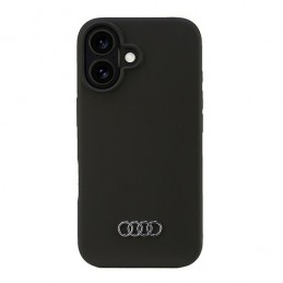 cover audi iphone 16 silicone nera