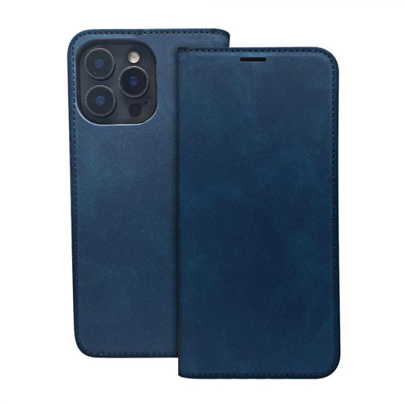 custodia a libro iphone 16 pro max con porta carte di credito chiusura magnetica blu custodia a libro iphone 16 pro max con porta carte di credito chiusura magnetica blu