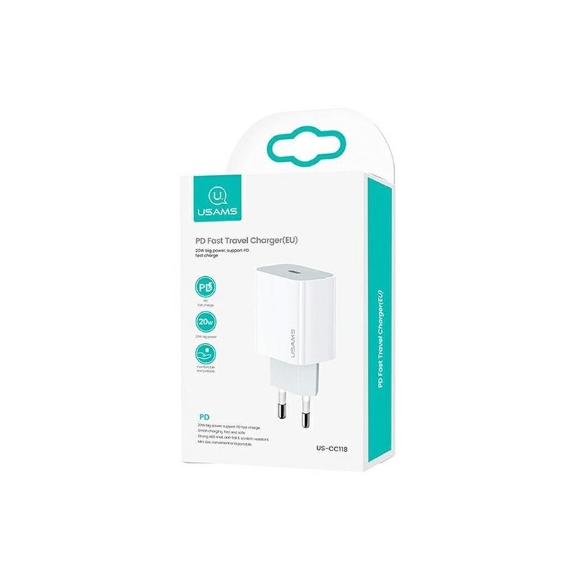 caricabatterie usb-c 20W bianco caricabatterie usb-c 20W bianco