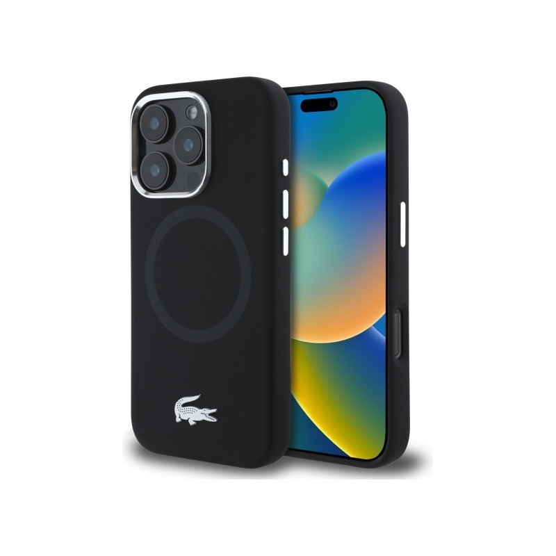cover lacoste iphone 16 pro max nera magsafe compatibile cover lacoste iphone 16 pro max nera magsafe compatibile