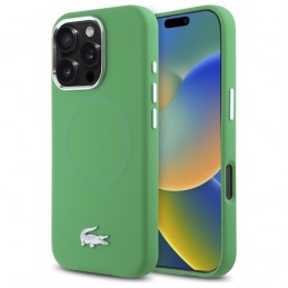 cover lacoste iphone 16 pro max verde magsafe compatibile