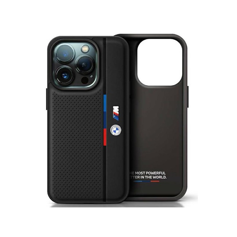 cover bmw iphone 16 perforata nera