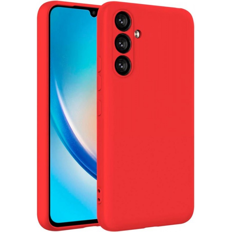 cover in silicone per samsung a16 rossa cover in silicone per samsung a16 rossa
