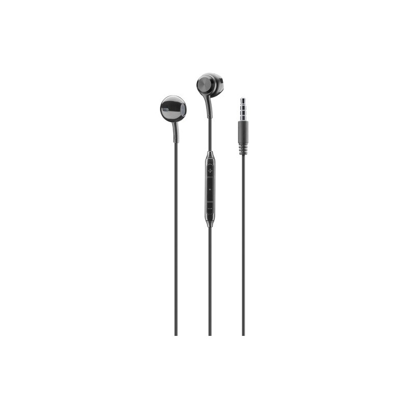 auricolare vivaoce stereo con controllo volume capsula nero