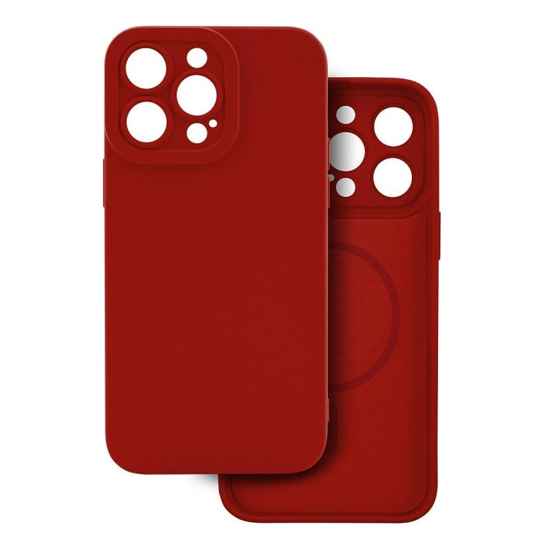 cover  silicone iphone 16 pro max rossa compatibile magsafe