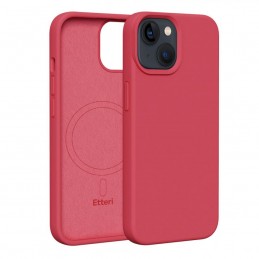 cover  silicone iphone 14 rosso lampone compatibile magsafe