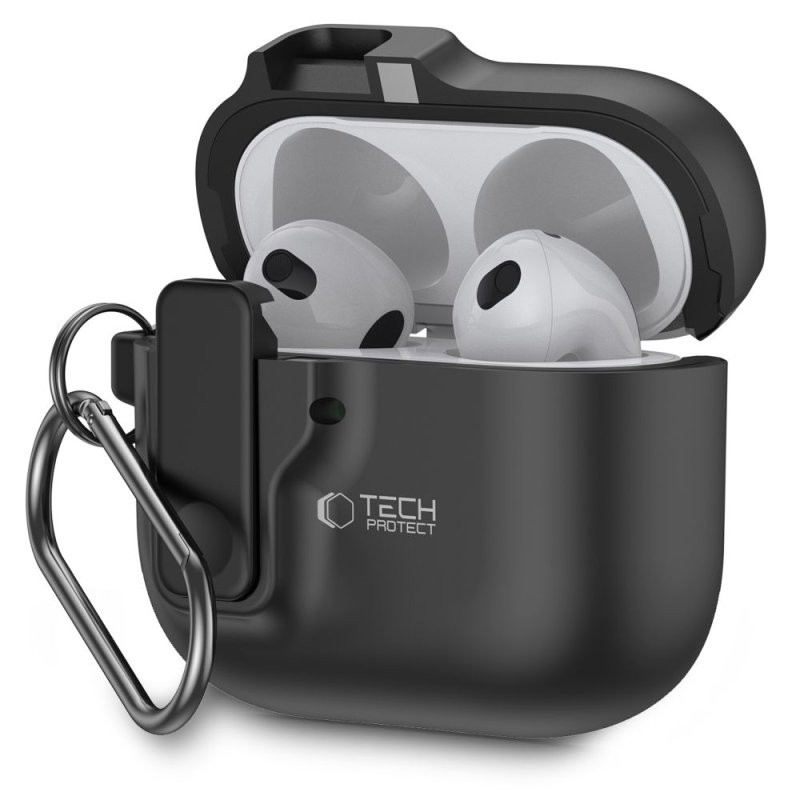 custodia per airpods 4° generazione  nera