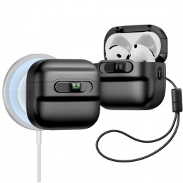 custodia per airpods 4° generazione magsafe nera