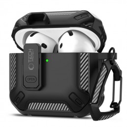 custodia per airpods 4° generazione nero ultaprotettiva