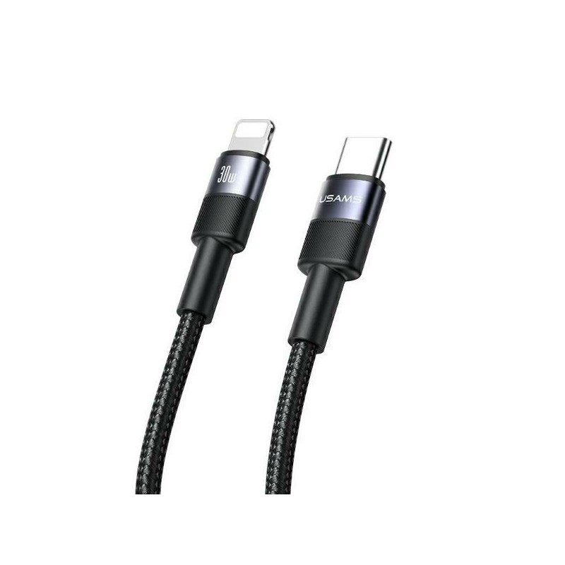 cavo dati usb-c / lighting antistrappo 100cm 30w nero in box cilindrico da espositore