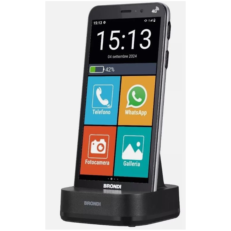 brondi amico Smartphone s+b 4g doppia fotocamera 5mp+5mp display da 5,7 android 12 brondi amico Smartphone s+b 4g doppia fotocamera 5mp+5mp display da 5,7 android 12
