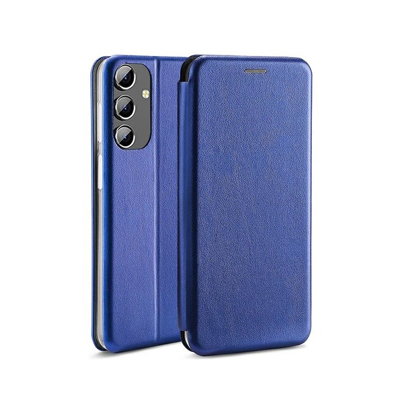 book a16 con porta carte di credito chiusura magnetica blu