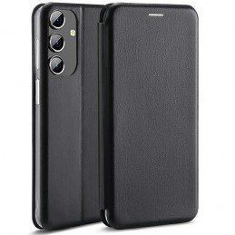book a16 con porta carte di credito chiusura magnetica nera