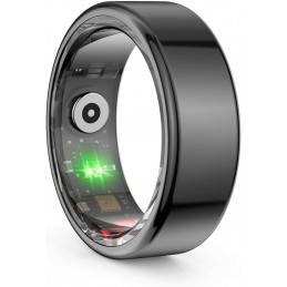 Smart ring anello in acciaio 64,6 mm diametro 12  IP68 G-sensor nero