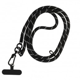 laccio portatelefono universale da collo black white
