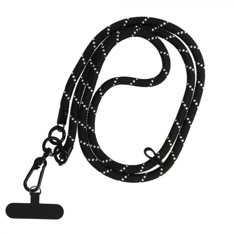 laccio portatelefono universale da collo black white