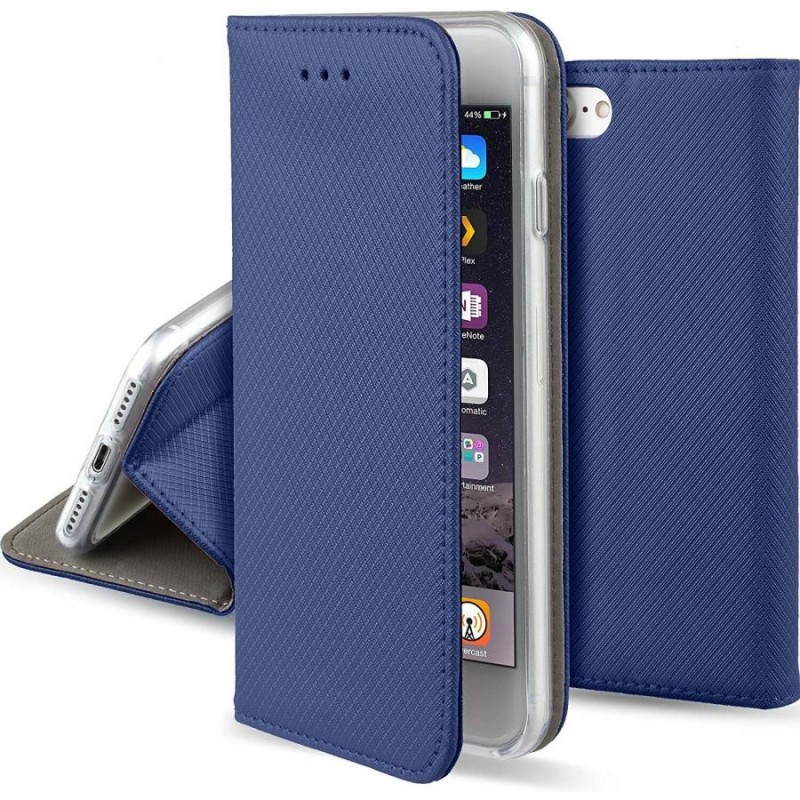 book oppo A80 Blu navy con porta carte di credito chiusura magnetica