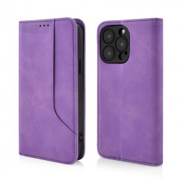 custodia a libro samsung S25 con porta carte di credito chiusura magnetica violet