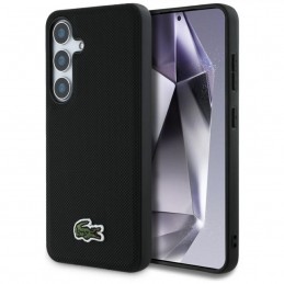 cover lacoste samsung s25 nera compatibile ricarica wireless