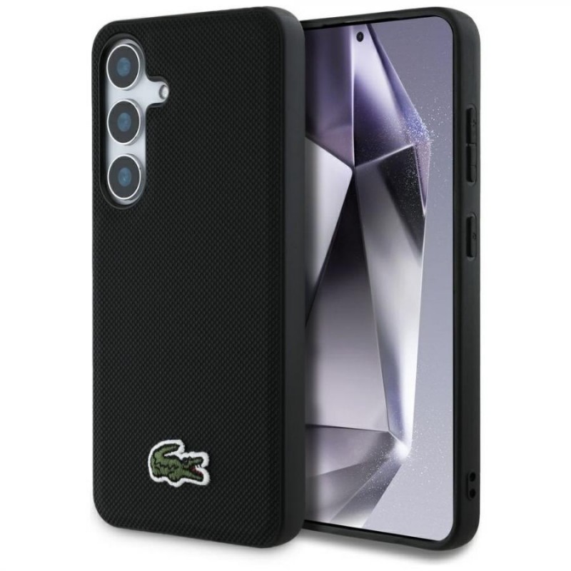 cover lacoste samsung s25 nera compatibile ricarica wireless cover lacoste samsung s25 nera compatibile ricarica wireless