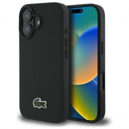 cover lacoste iphone 16 nera magsafe compatibile