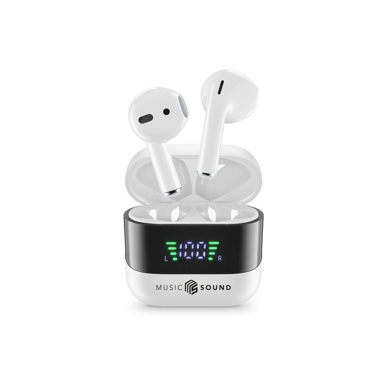 auricolare vivavoce bluetooth doppio  con base di ricarica e display