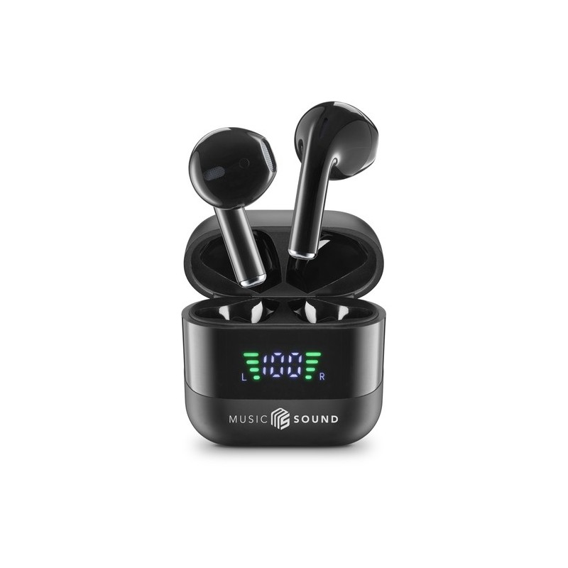auricolare vivavoce bluetooth doppio  con base di ricarica e display